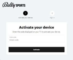 ballysports.com activate|Activate your device .